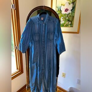 Chico’s Denim Maxi Dress
